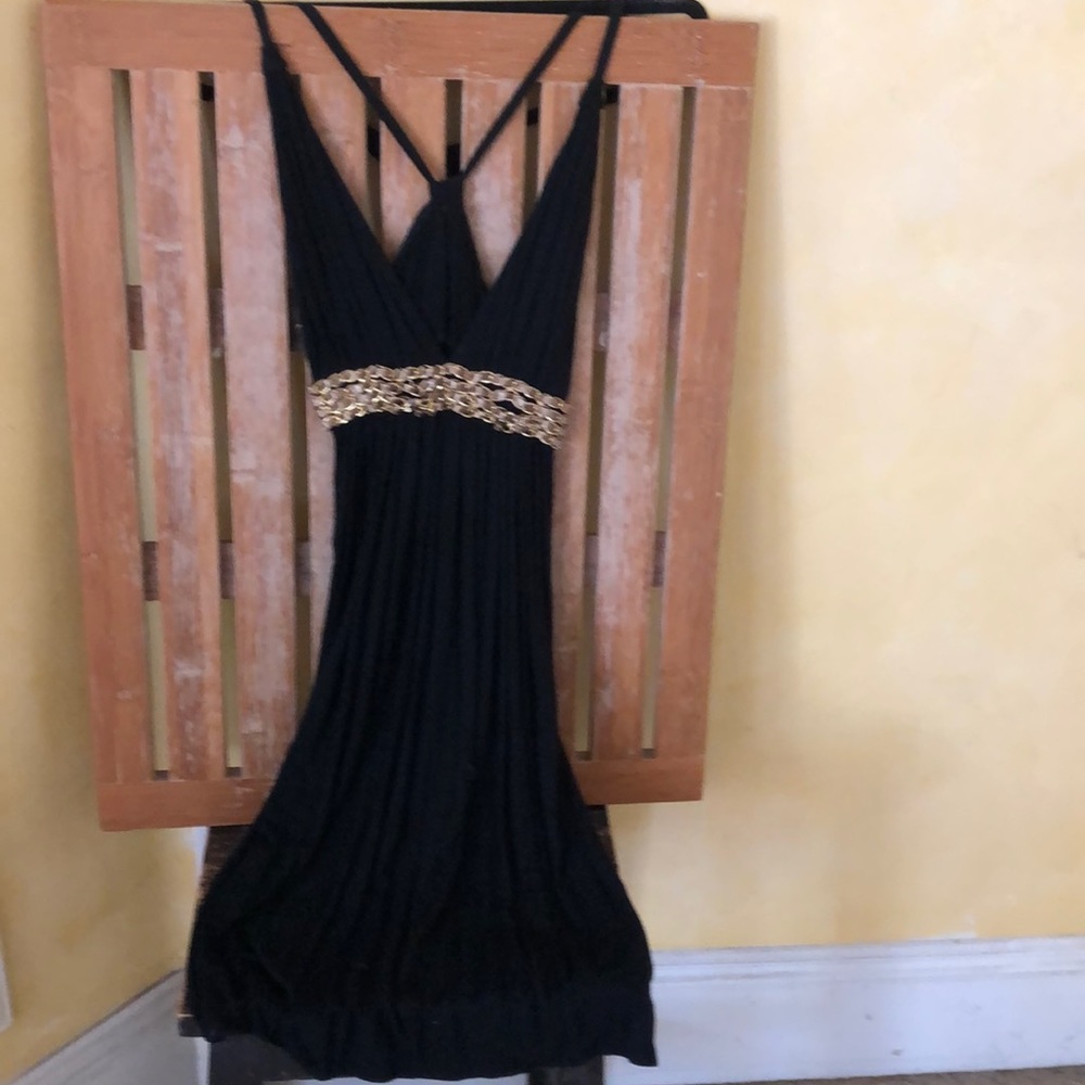 Black short dress